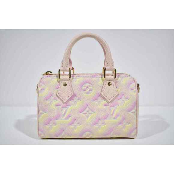 Louis Vuitton Nano Speedy Stardust Mini Monogram LV Logo Crossbody Shoulder Bag - Picture 2 of 12